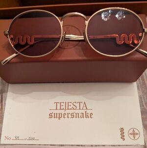Supersnake Yellow Gold Sunglasses Limited